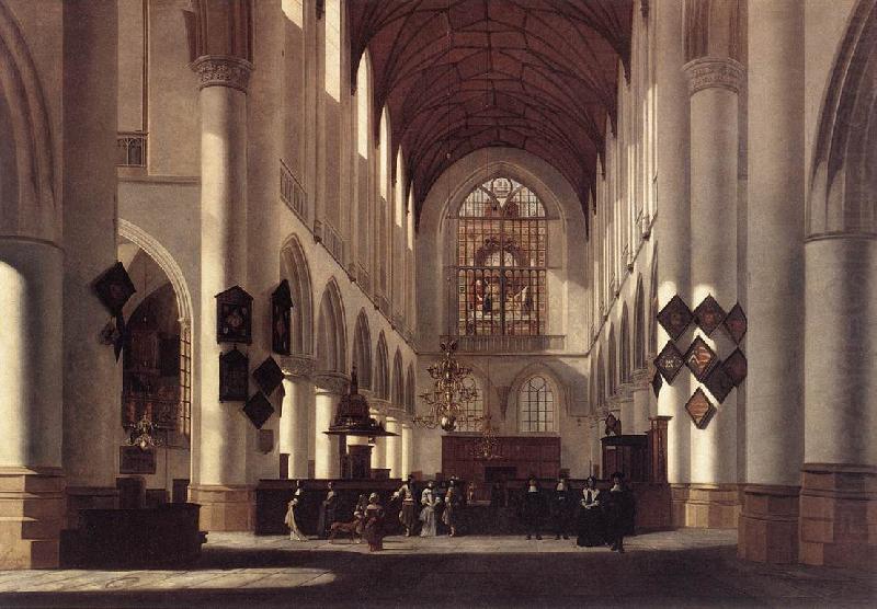 Interior of the St Bavo in Haarlem, BERCKHEYDE, Job Adriaensz